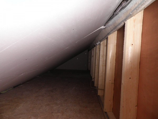 Storage Area at Eves in Attic Conversion in Killiney, South County Dublin, by Expert Attics,Ireland